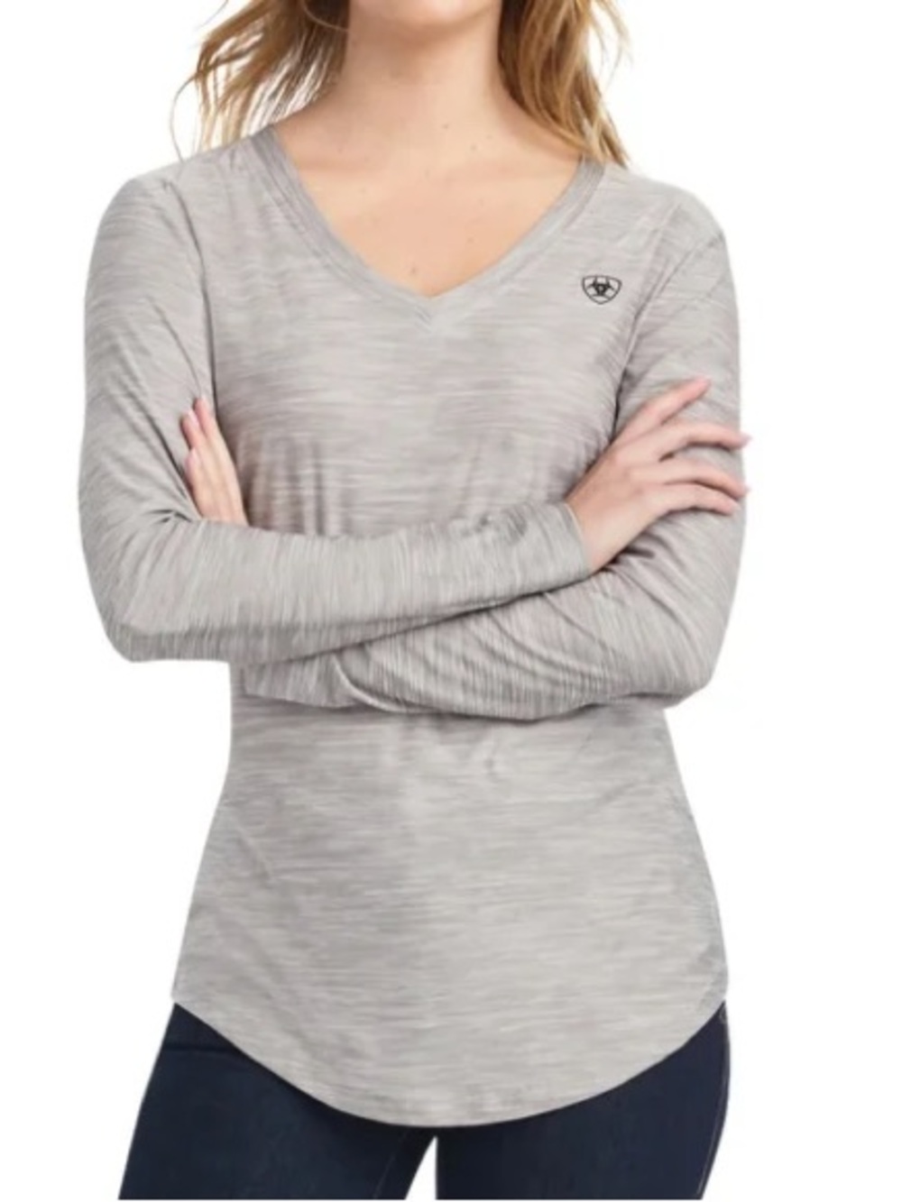 Ariat Women's Laguna Long Sleeve Shirt - Heather Grey